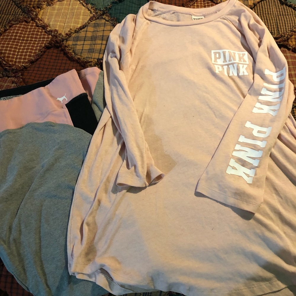 Victoria’s Secret pink outfit
